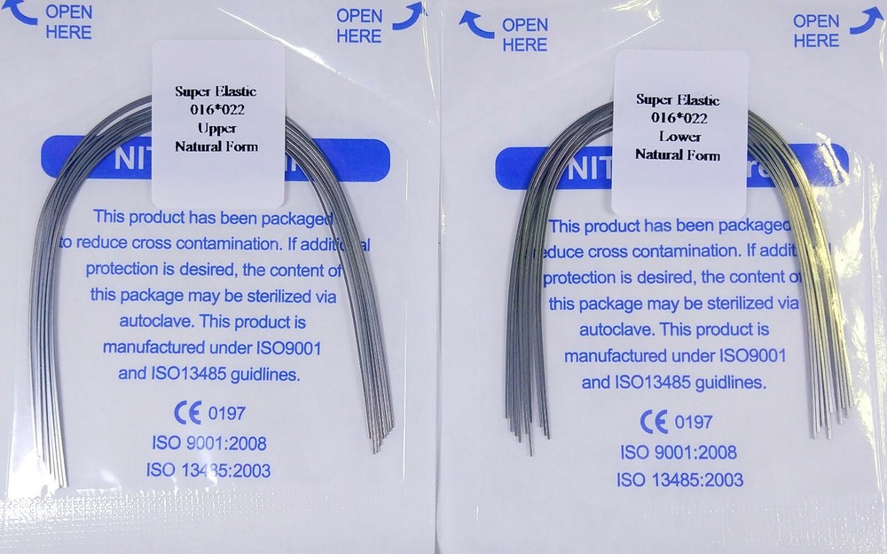 5Pack Dental Orthodontic Bracket Arch Wire Niti Rectangular Natural SuperElastic