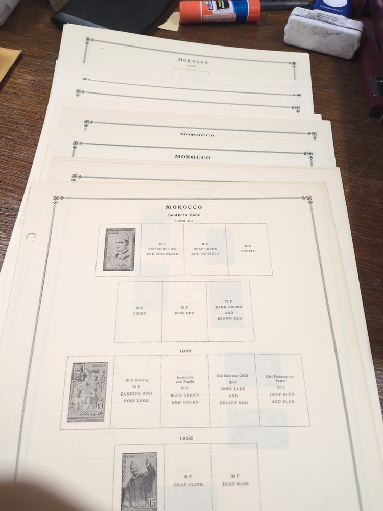 APC Z6417 Scott International Pages MOROCCO 1756-1981