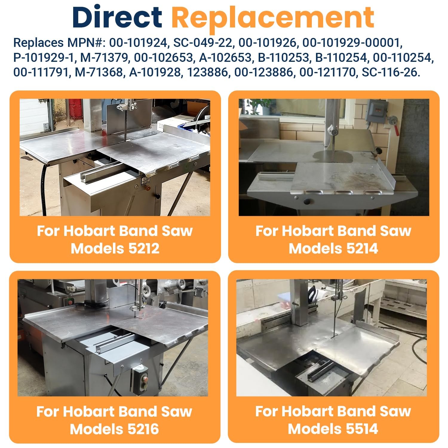 HRK-1 Meat Band Saw Replacement Repair Kit for Hobart 5212 5214 5216 5514
