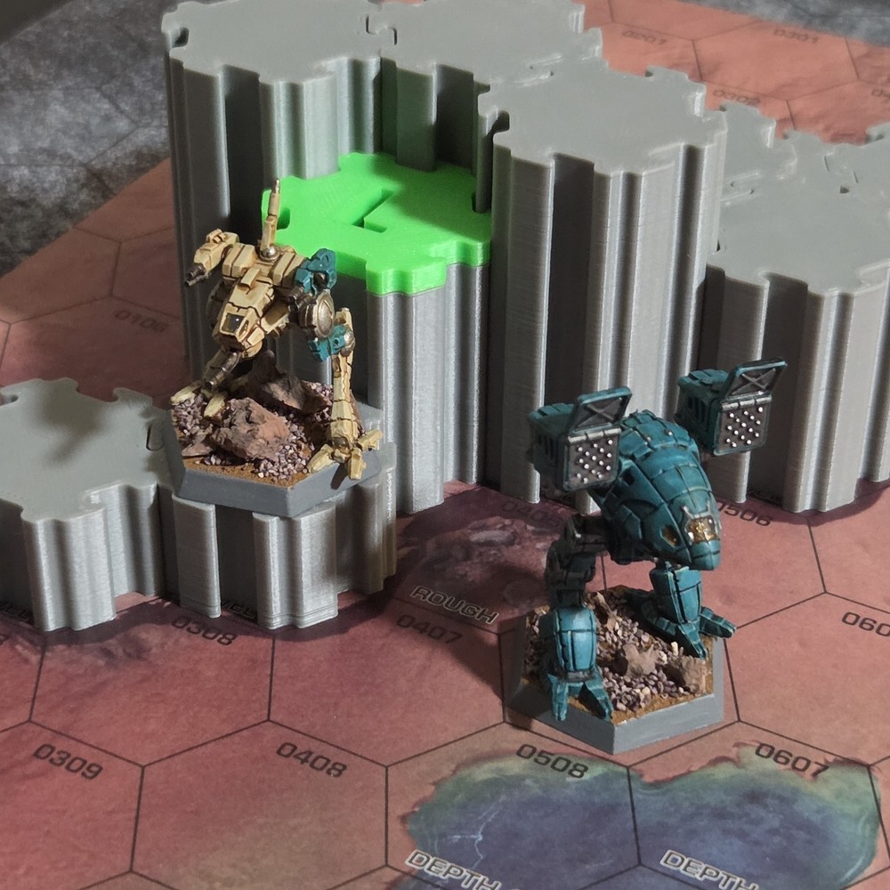 Battletech Desert 2 - 3D Interlocking Terrain
