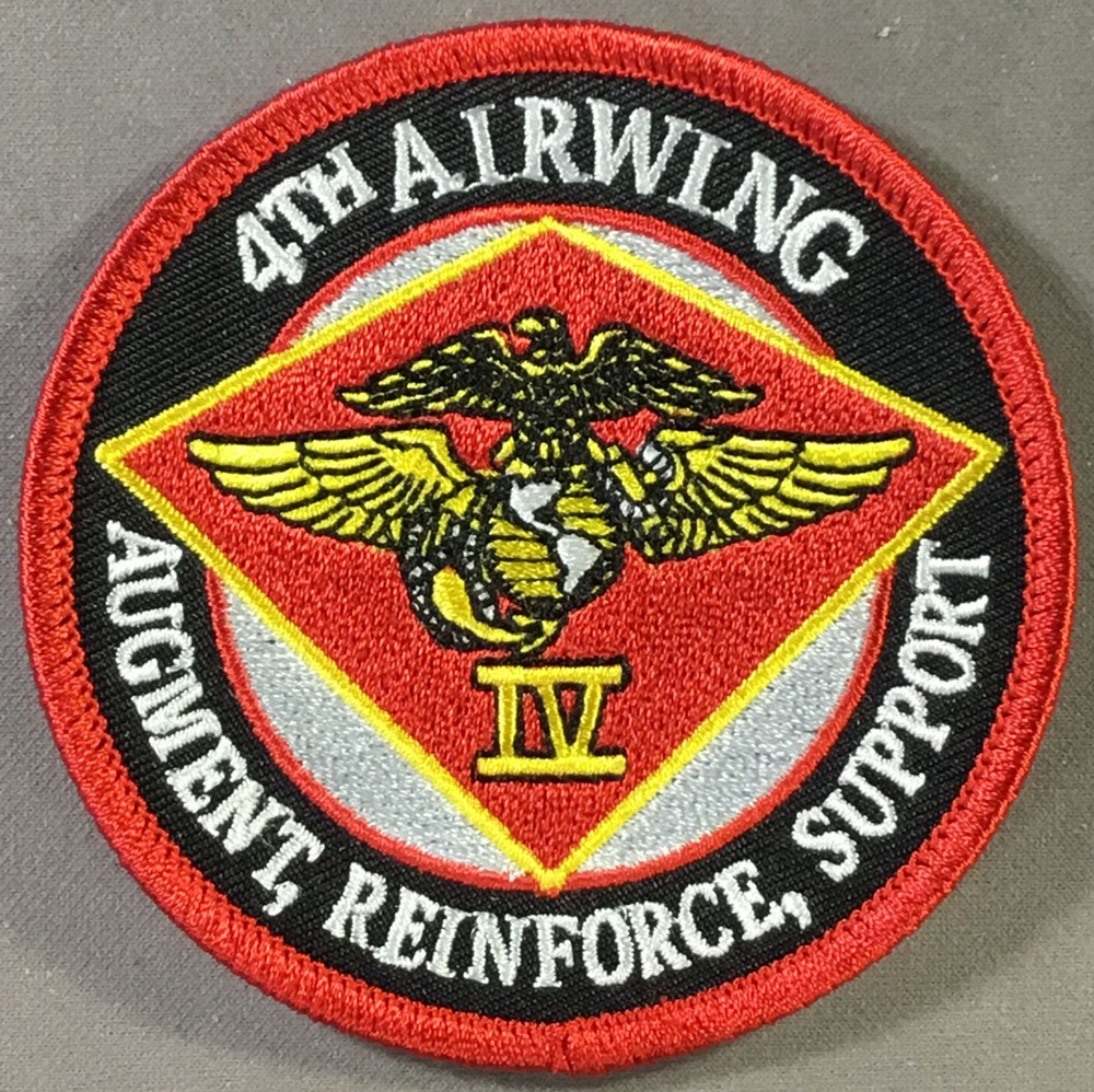 USMC Marines 4th Airwing   Augment, Reinforce, Support Licensed patch