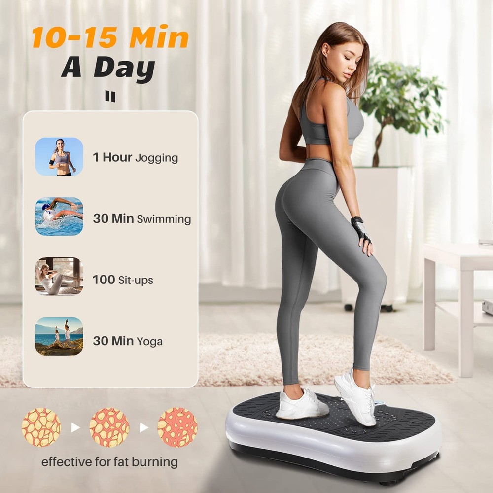 Vibration Plate Exercise Machine for Weight Loss – 100-Speed Platform with