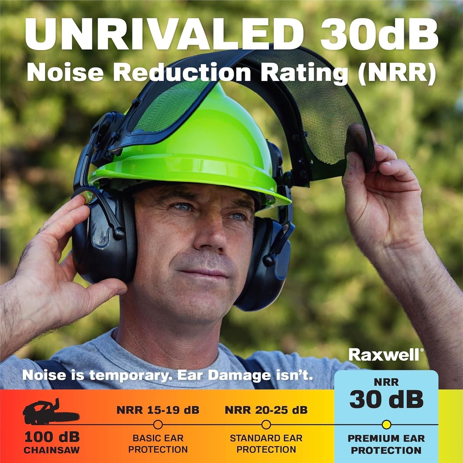 Chainsaw Helmet with Ear Protection Forestry Safety Helmet with Mesh Face Shield