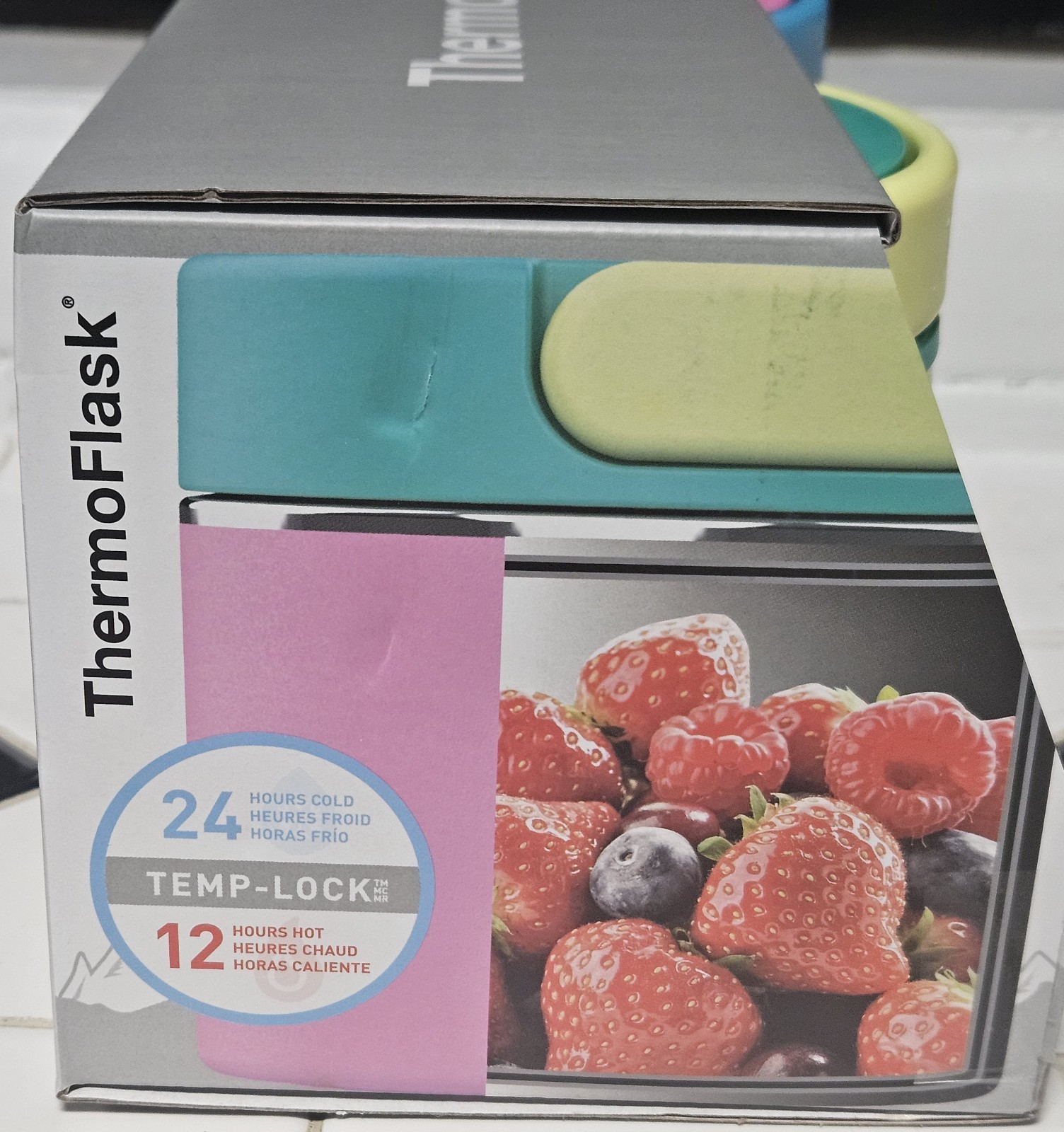 NEW Thermoflask Double Wall Insulated Food Jar, 2-Pack, Pink/Yellow 20oz