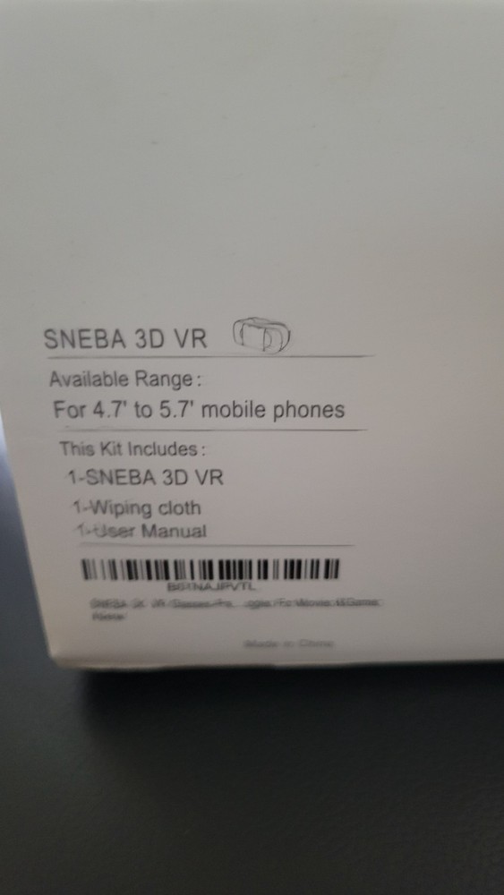 Sneba Virtual Reality Headset 3D VR