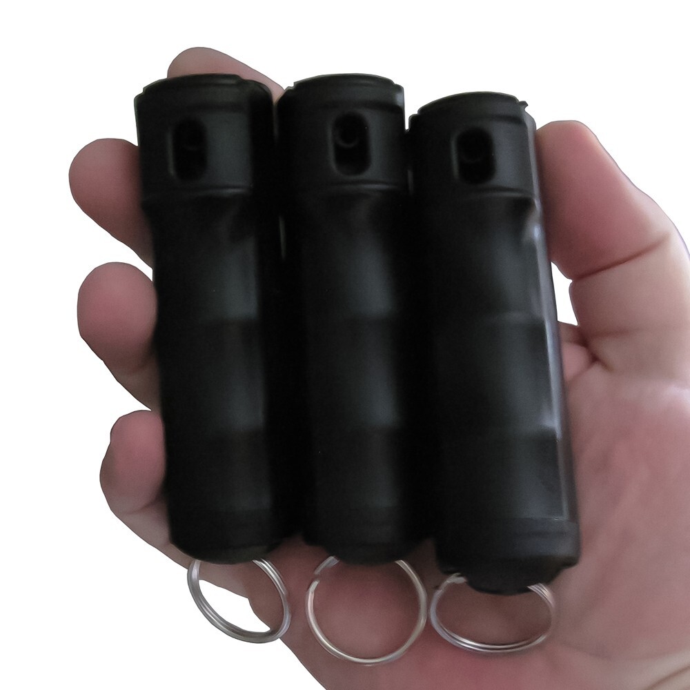 Streetwise STICKY GEL Pepper Spray 3-Pack Keychain Self Defense