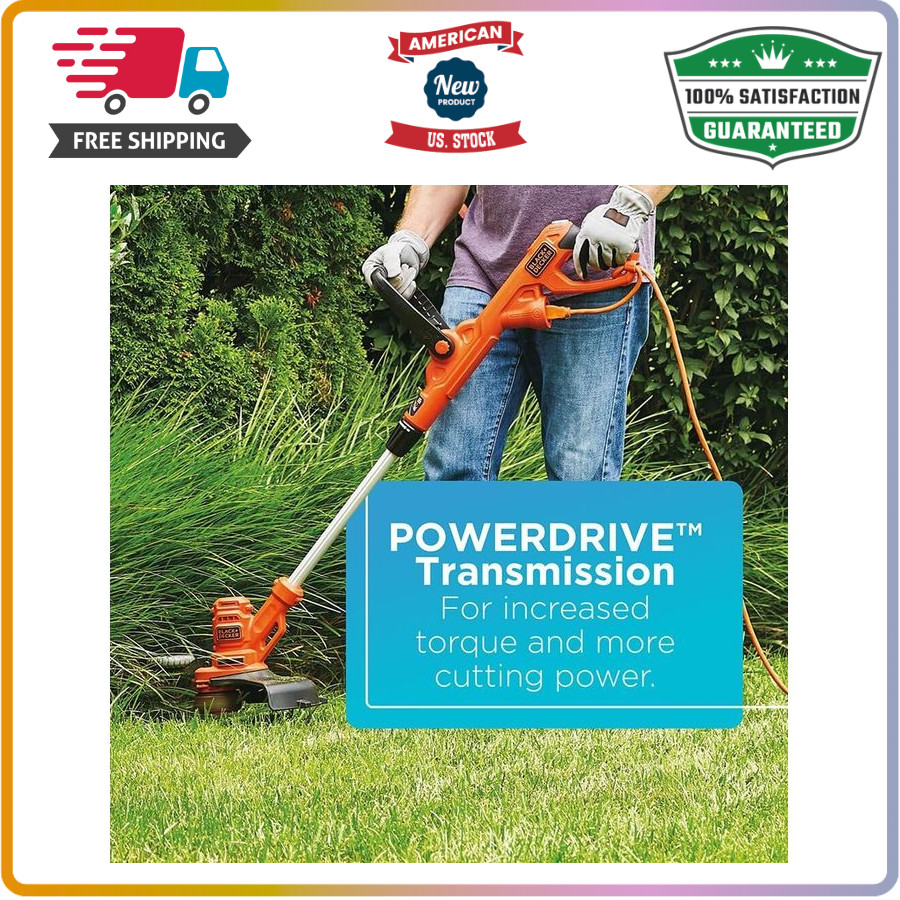 Corded 6.5A Weed Wacker with Auto Feed Spool, 14" Cut Width, Edger Mode