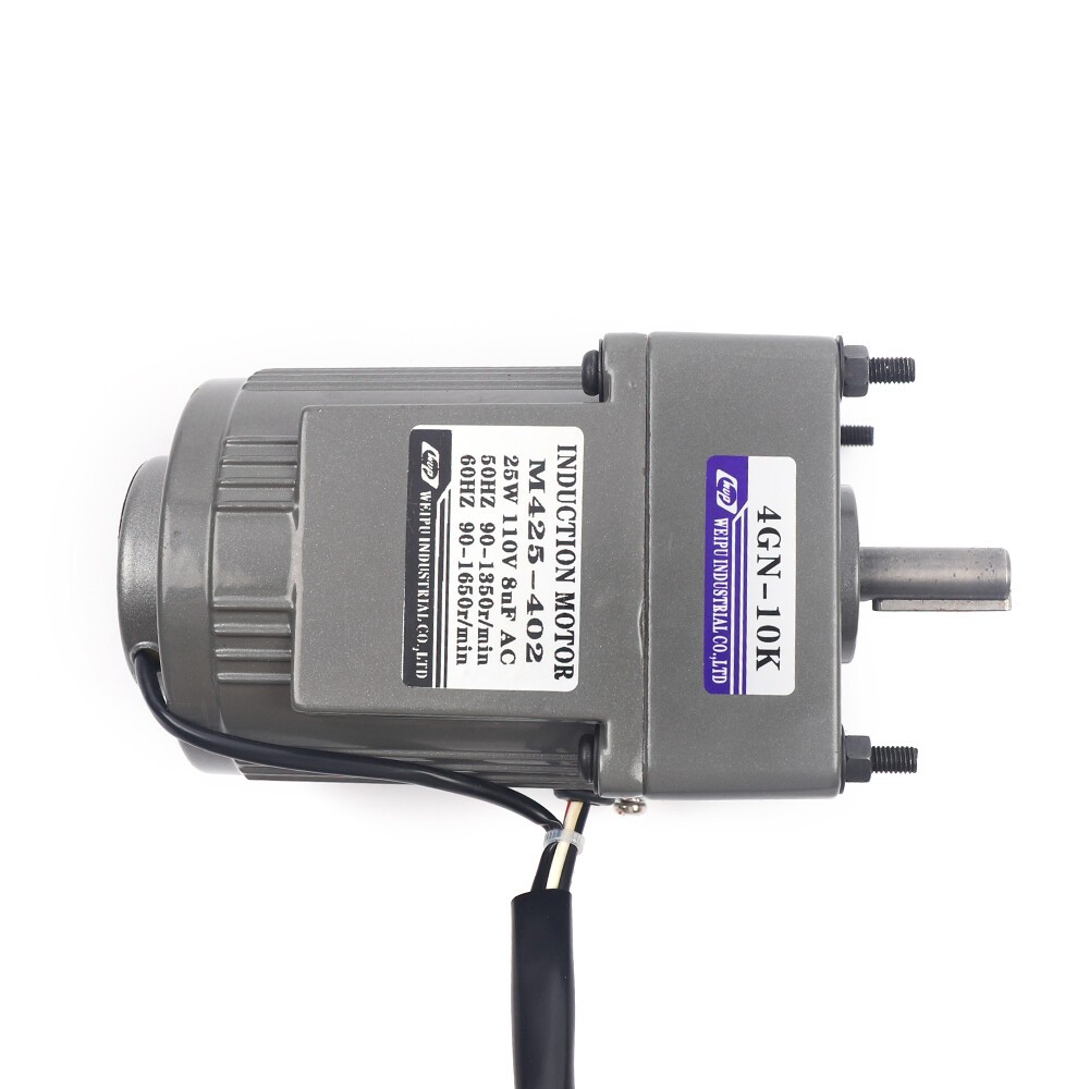 AC Reversible Gear Motor Electric Variable Speed Reduction Controller 1:10 25W