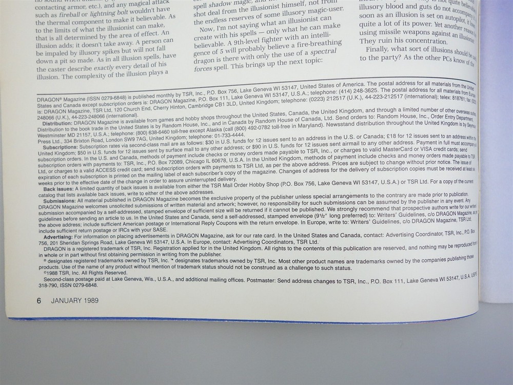 Dragon Magazine: Issue # 141 (TSR)