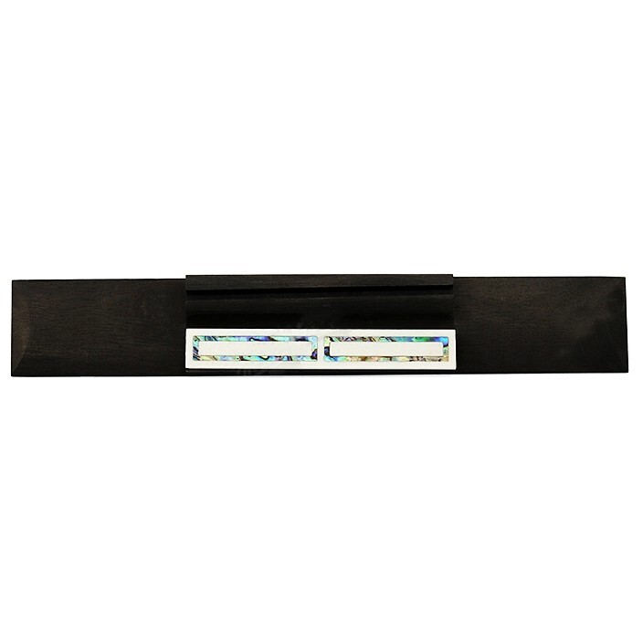 2x Classical Guitar Bridge Tie Block Frame Abalone Shell Bone Inlay Luthier A28