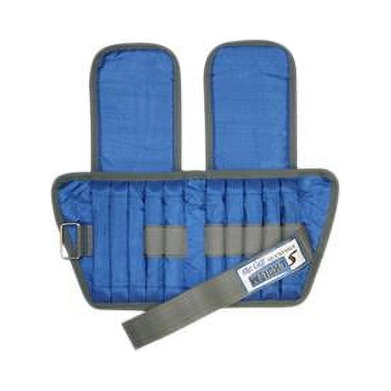 Adjustable Ankle Weights 10 lbs W/ 20 Removable Inserts D-Ring Fastener New