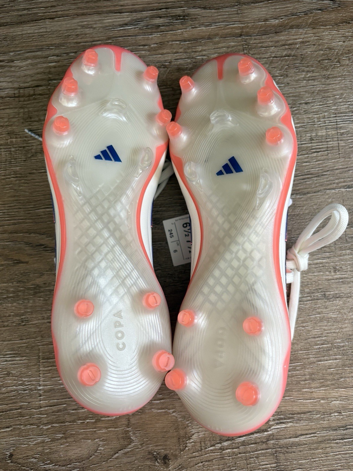 Adidas Copa Pure 3 Elite Soccer Cleat White Blue Men’s Sz 6.5 JH8728
