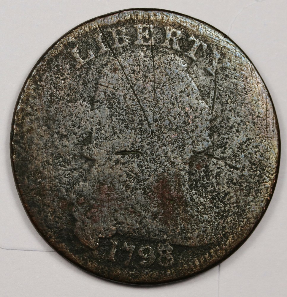1798/7 Large Cent.  Circulated.  164248