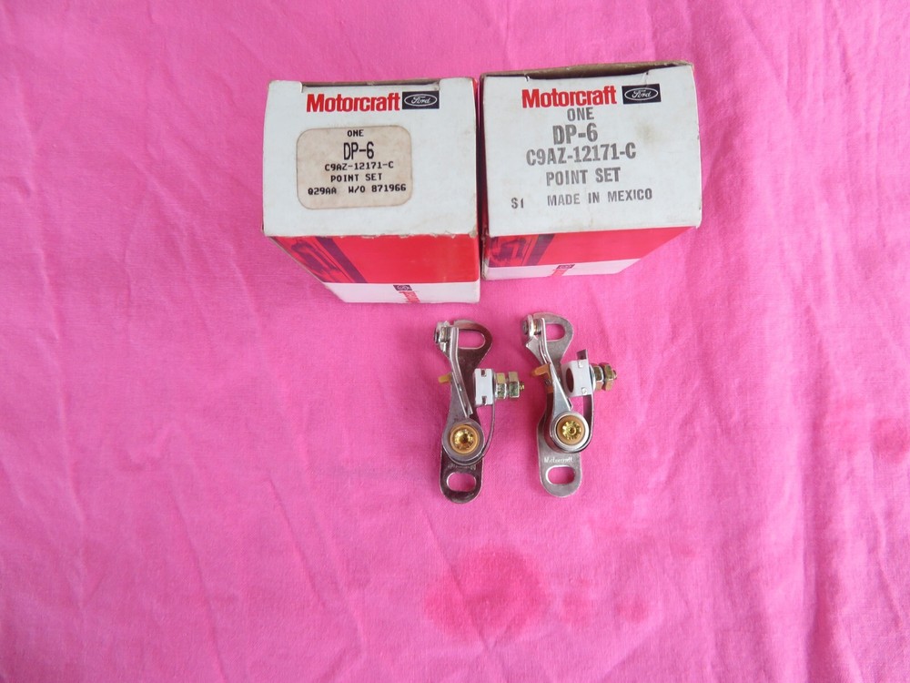 2 NOS Ford Autolite DP-6 Dual Points