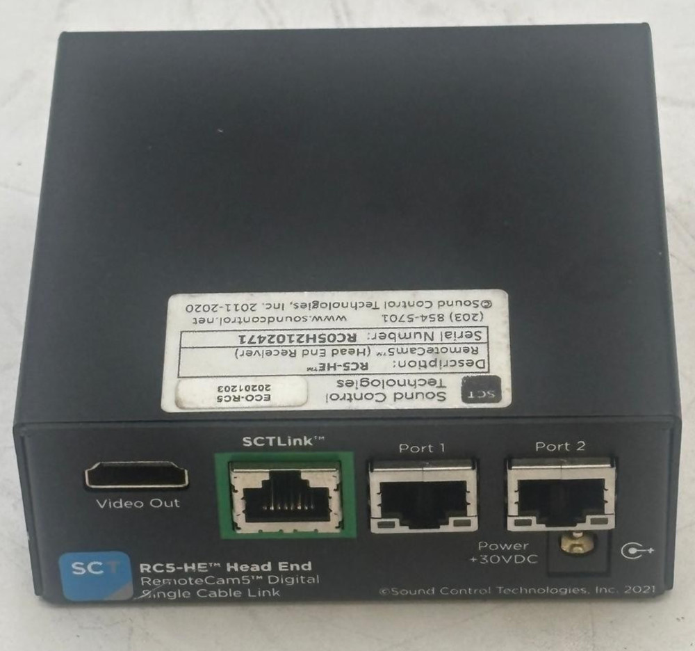 Sound Control Technologies RC5-HE RemoteCam5 Head End Receiver