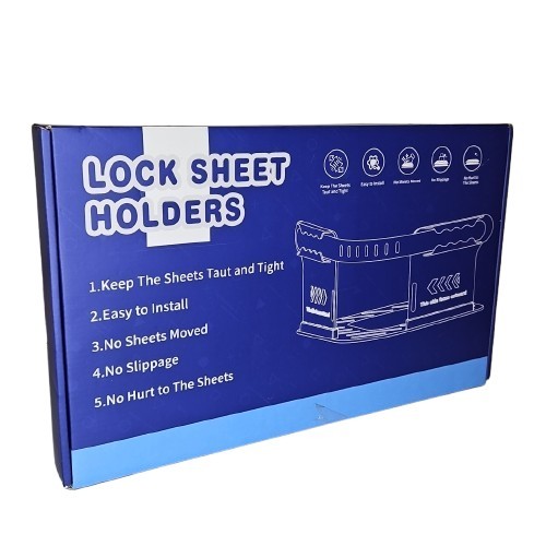 Lock Sheet Holders Bed sheet holder with lock strips Heavy-Duty sheet holders