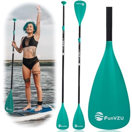 SUP Paddle, Stand Up Paddle Board Paddle Lightweight Adjustable 4 Lake Blue