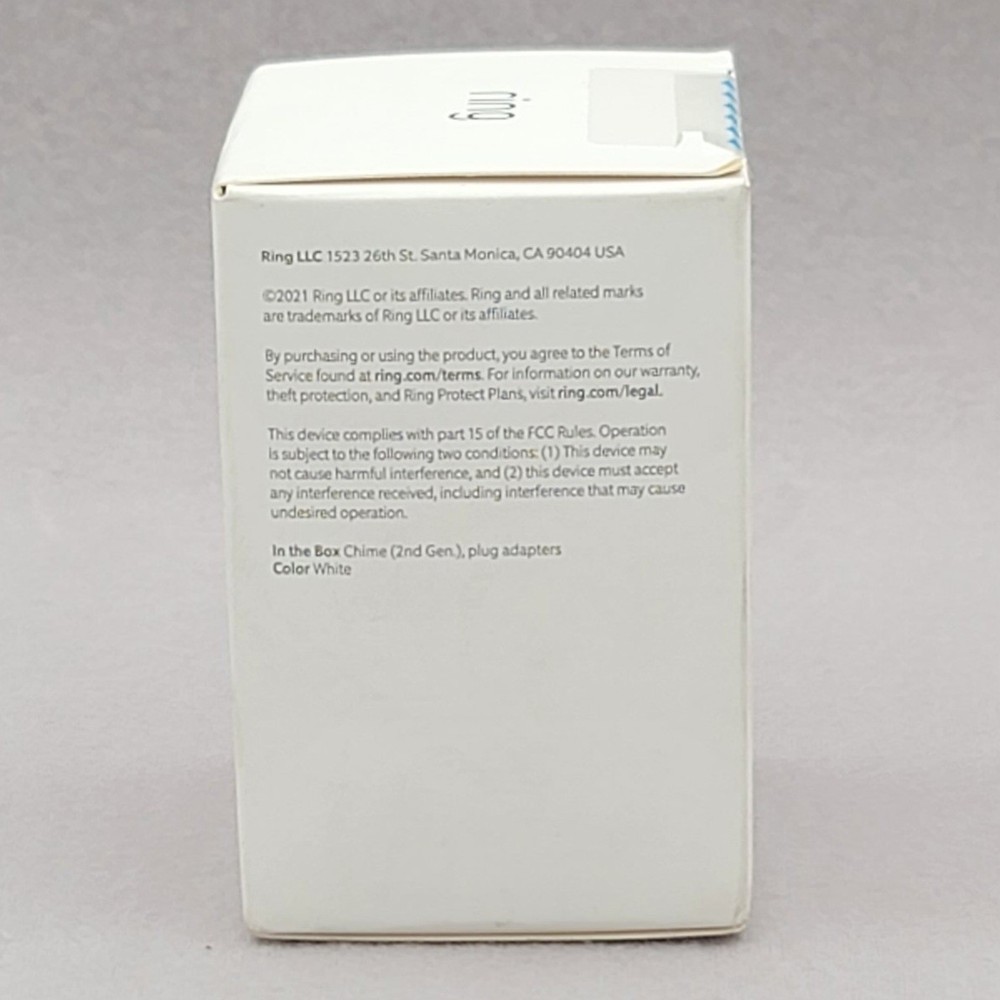 Ring Chime Plug in Chime for Ring Devices White