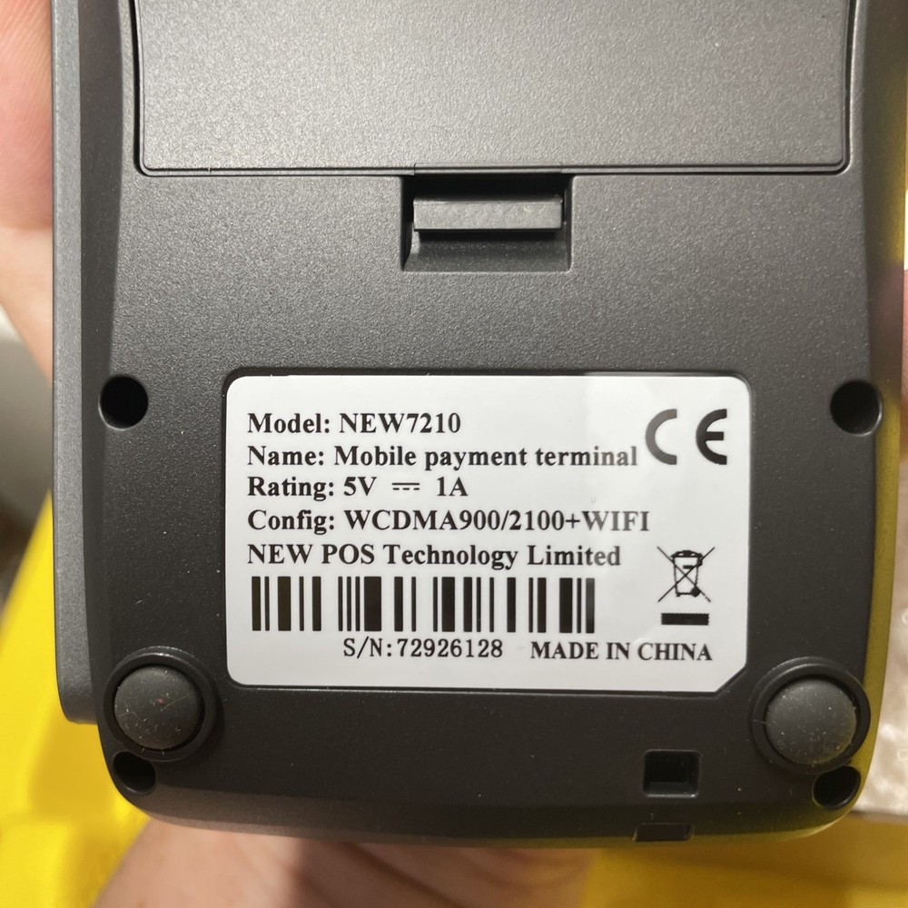 techpos new7210 mobile payment terminal S5