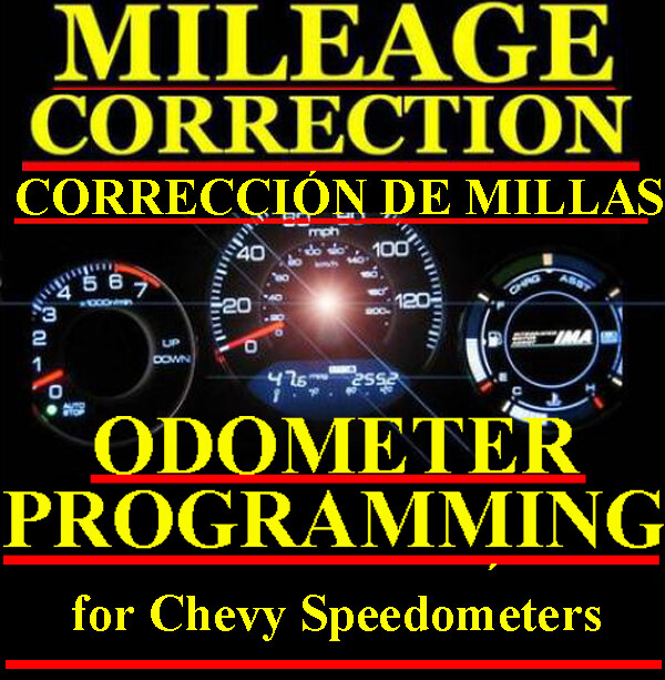 Chevrolet Speedometer Instrument Gauge Cluster Mileage Odometer PROGRAMMING