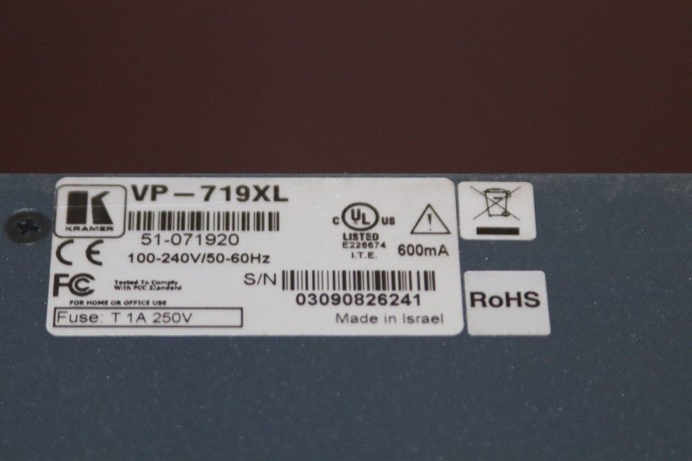 Kramer VP-719xl Presentation Switcher/Scaler