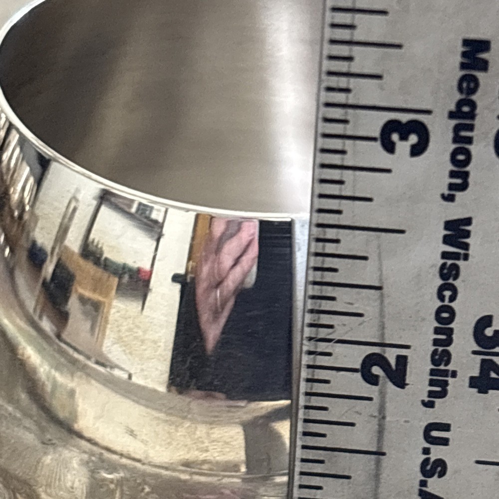 VTG Oneida Silver Plated Punch Bowl Set Punch Bowl Ornate Tray 12 Cups & Ladle