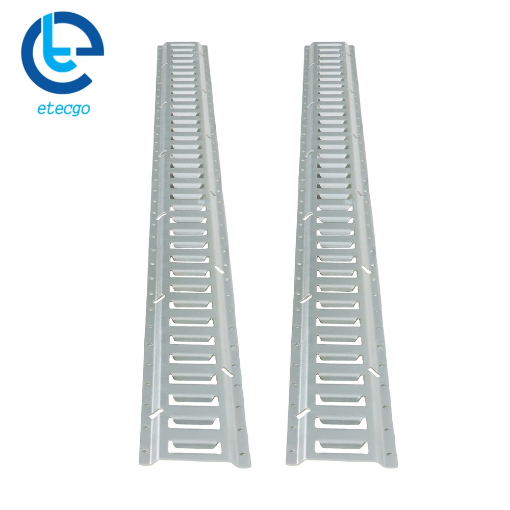 4 Piece 6' Galvanized E Track Tie Down Rail Set Silver Finish For Vans Trailers