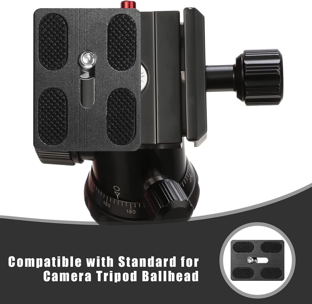 2-Pack Quick Release Plates for DSLR Tripods - Reliable and Durable