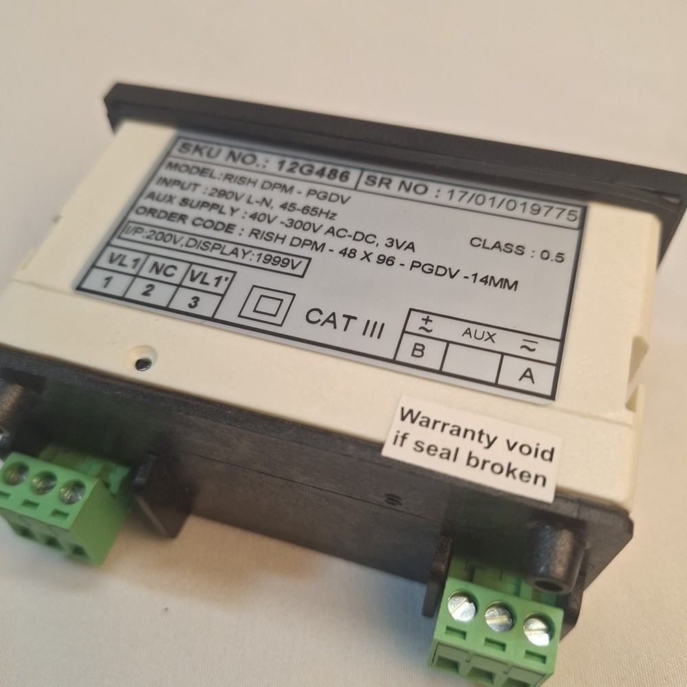 Digital Panel Meter Digital Panel Meter, AC Volt DPMPGDV 12G486