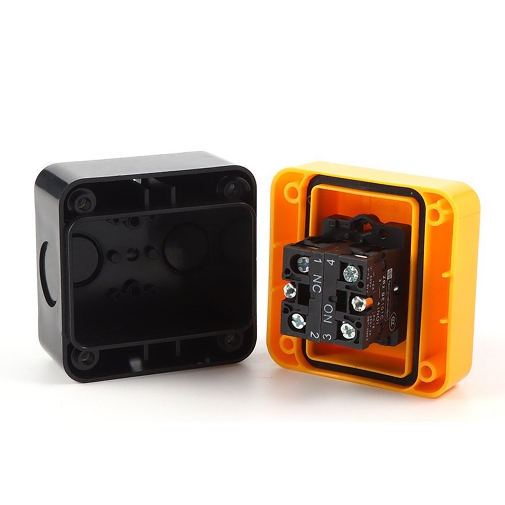 Waterproof 10A Latching E Stop Push Button Switch with 22mm Mount Hole