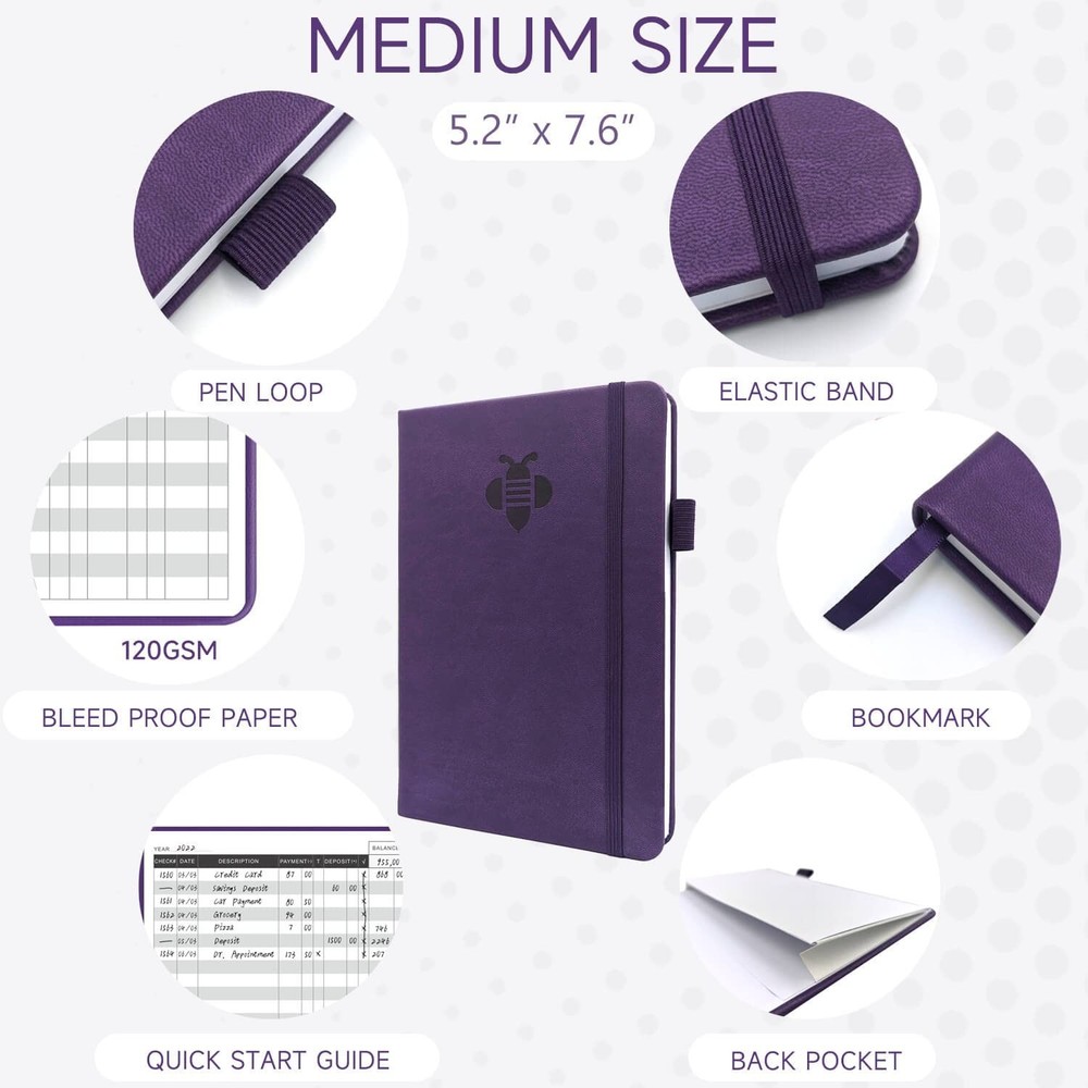 Check Register – Elegant Check Registers for Personal Checkbook with Check