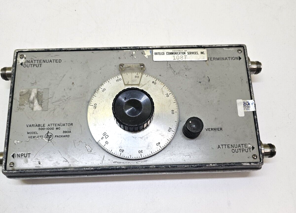 HP 393A Variable Attenuator 500-1000 Mhz
