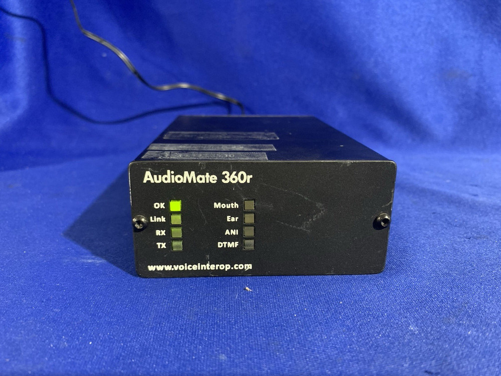 VoiceInterop AudioMate 360r IP Gateway Powers on Tested