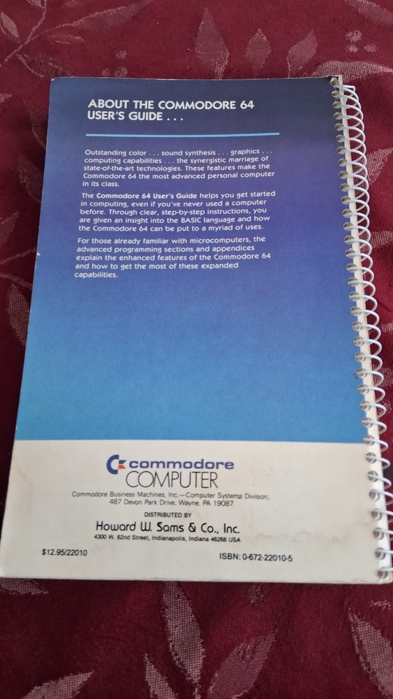 Commodore 64 Software Introduction To Basic/Part 1 , & users Guide