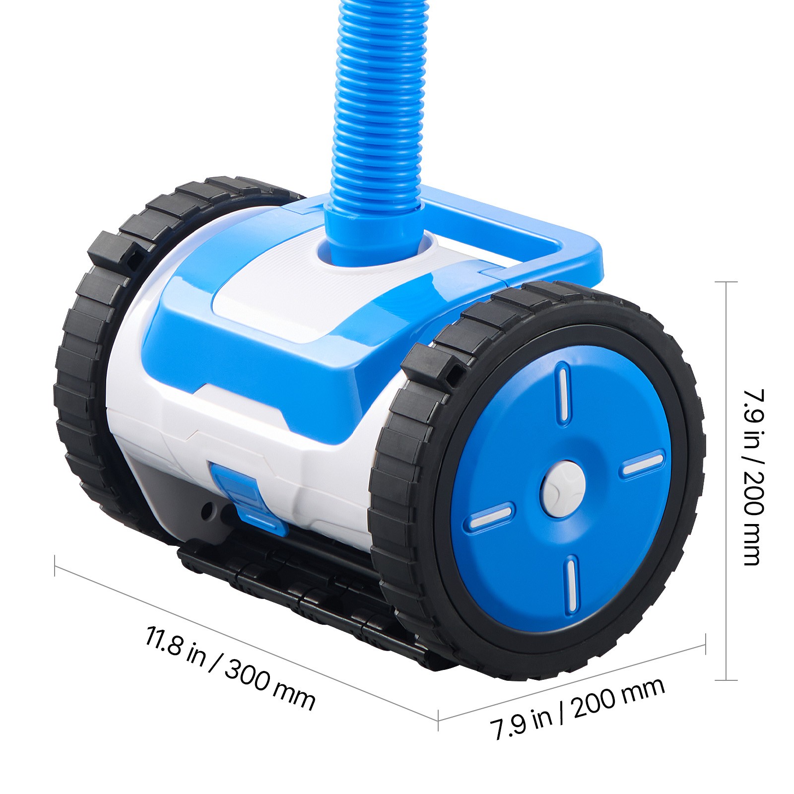 Suction Pool Cleaner Vacuum Cleaner 2 Wheels for In/Above-ground Pool