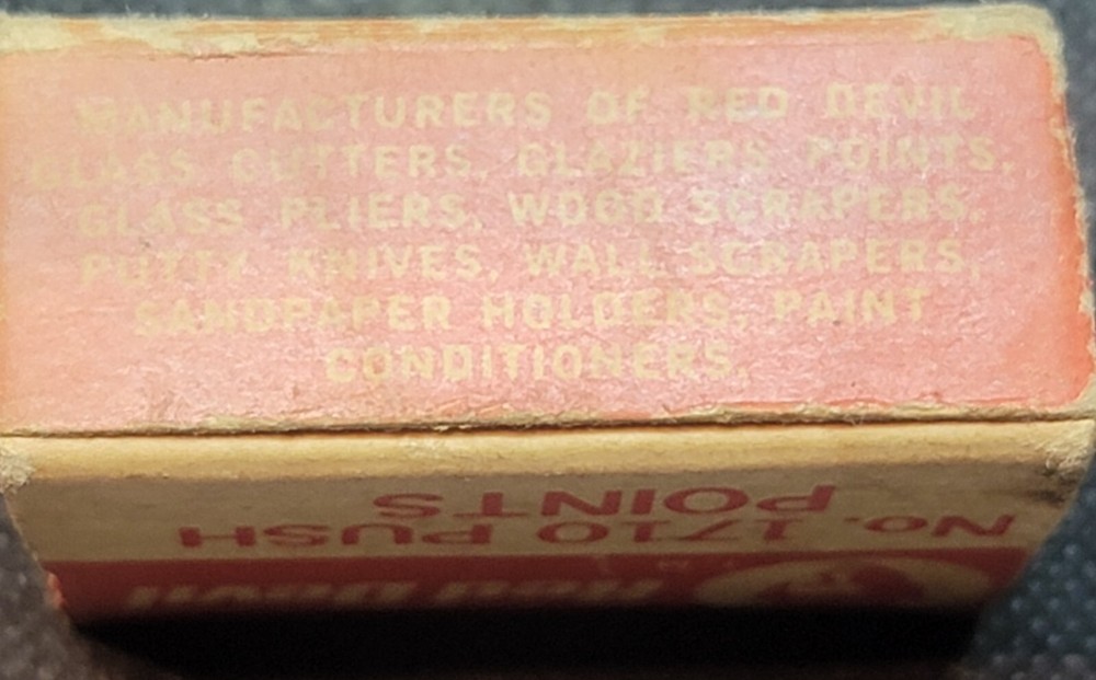 RED DEVIL No. 1710 PUSH POINTS ( box only) TM