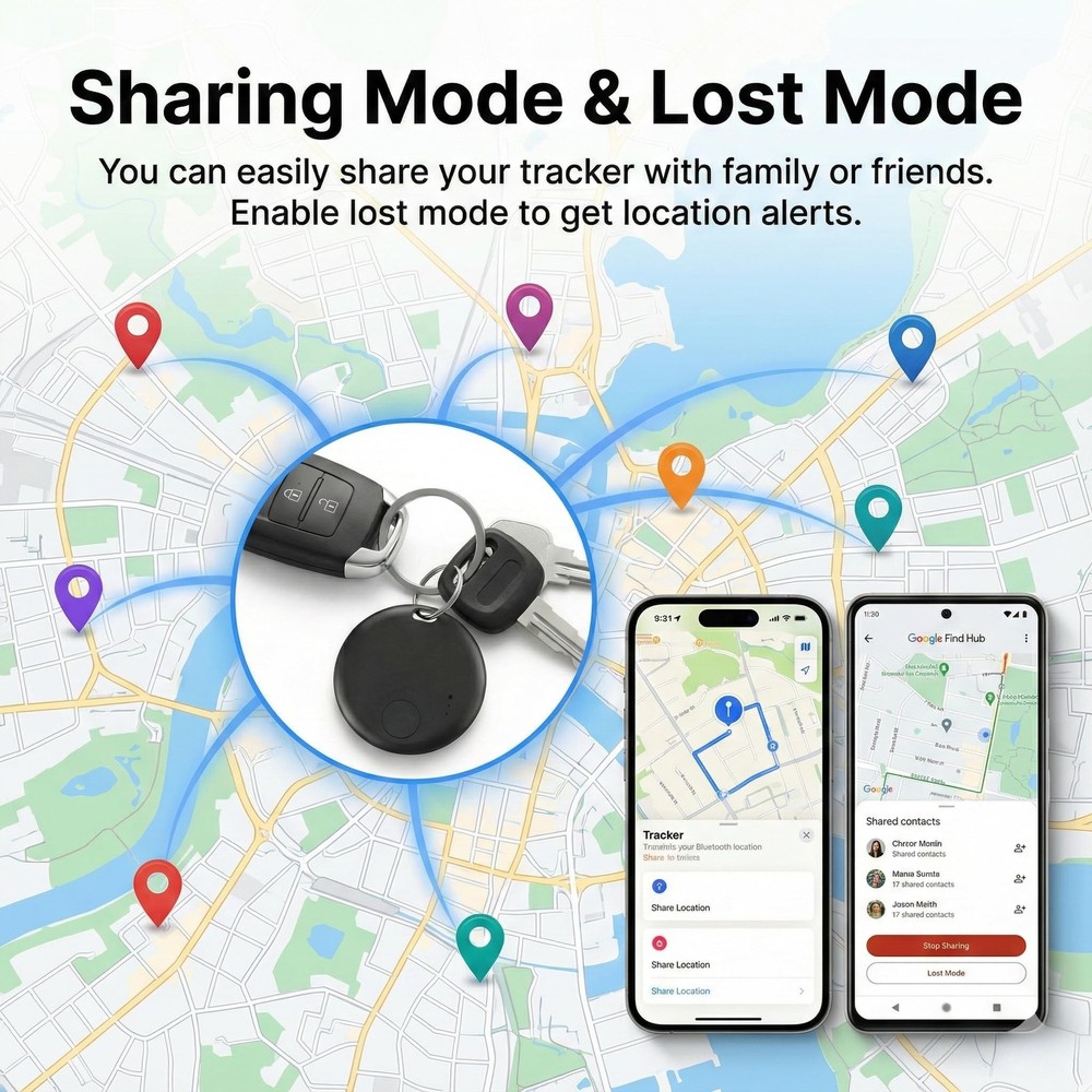 Air Tracker Tags-4 Pack, Bluetooth Tracker with Sound, Compatible with Google...