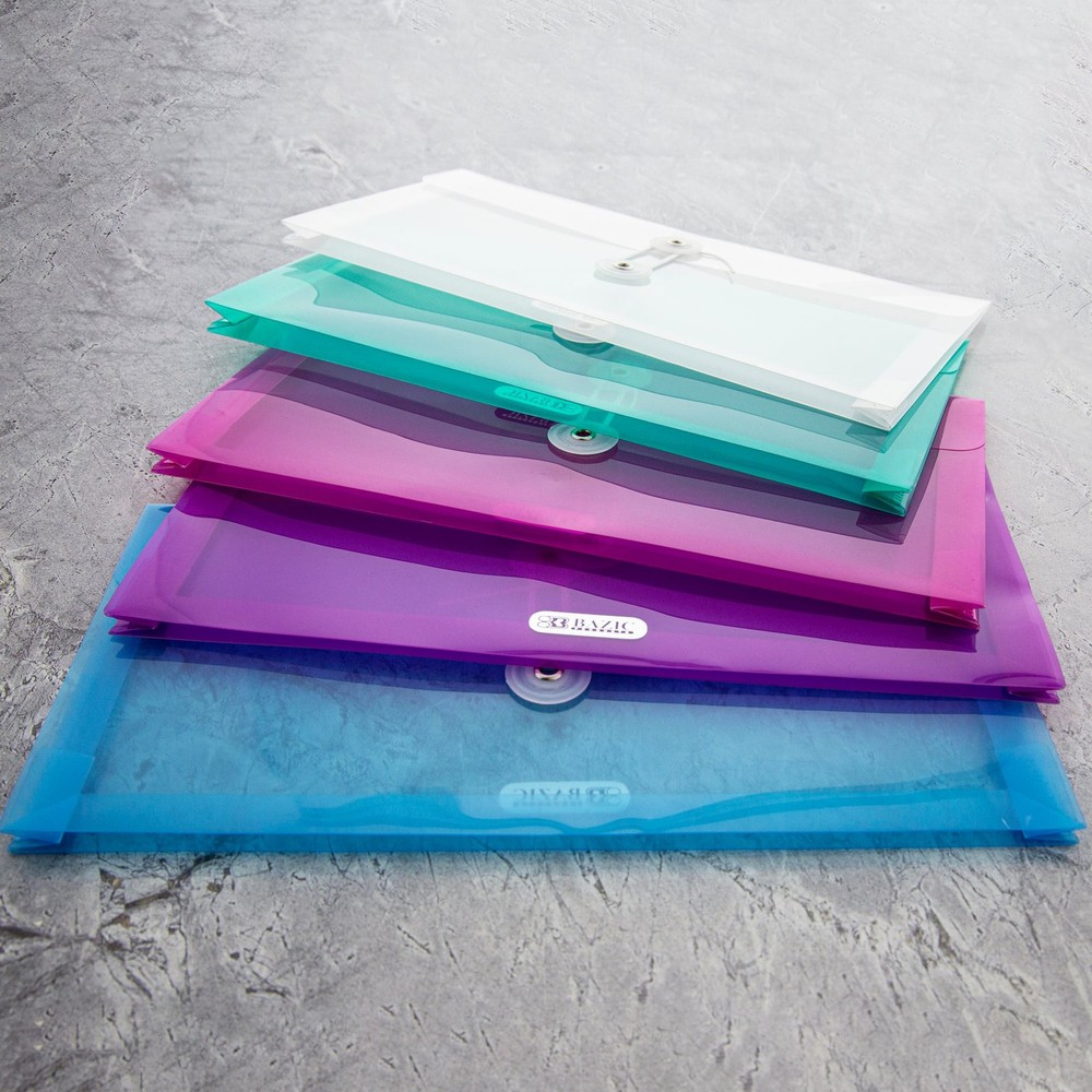 BAZIC Coupon / Check Size String Envelope (3/Pack), pack of 24