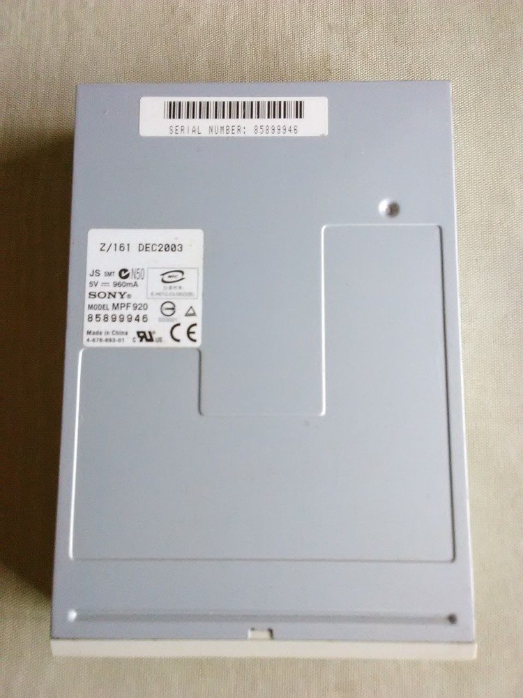 Sony MPF 920 3.5" Internal Floppy Drive