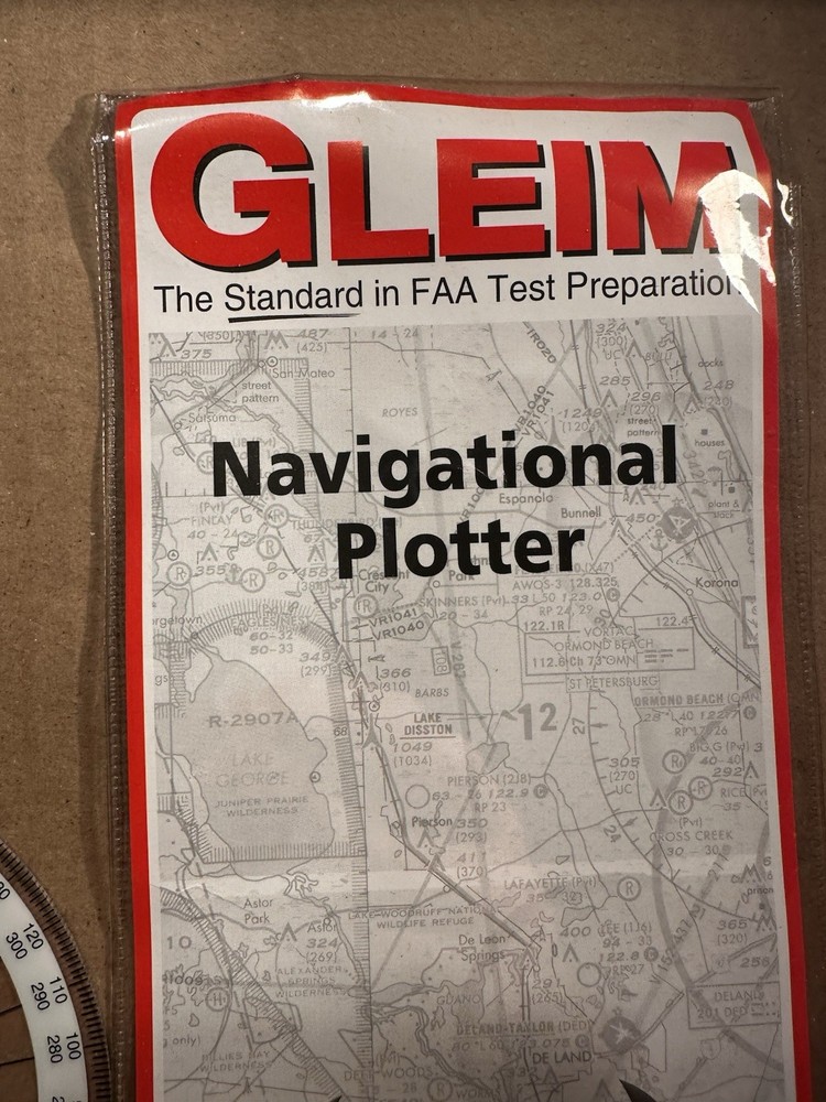 Gleim Navigational Plotter.Sectional/World AeronauticalTerminal Area Chart Scale