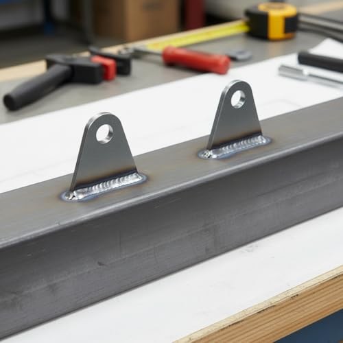 Weld on Tabs, Steel Shock Mount Weld Tab, Universal Weld on Tabs Flat Bottom