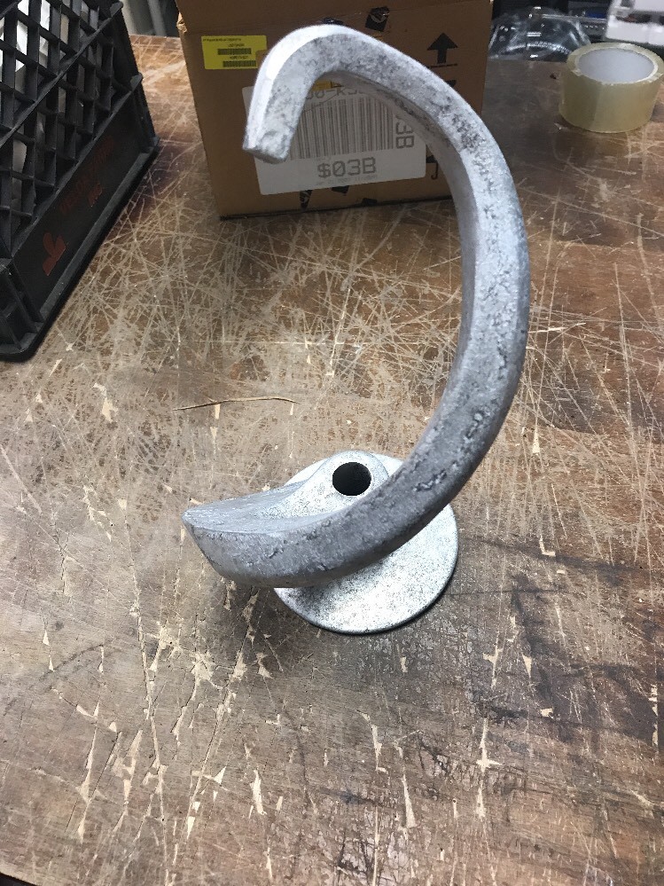 Nsf A20ED" Spiral Dough Hook 20 Quart