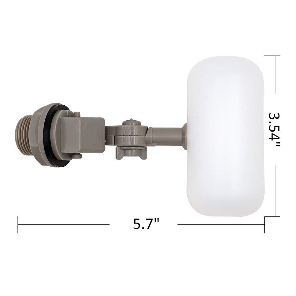 2 Pcs Float Valve 1/2 or 3/4 Water Float Valve with Adjustable Arm Automatic ...
