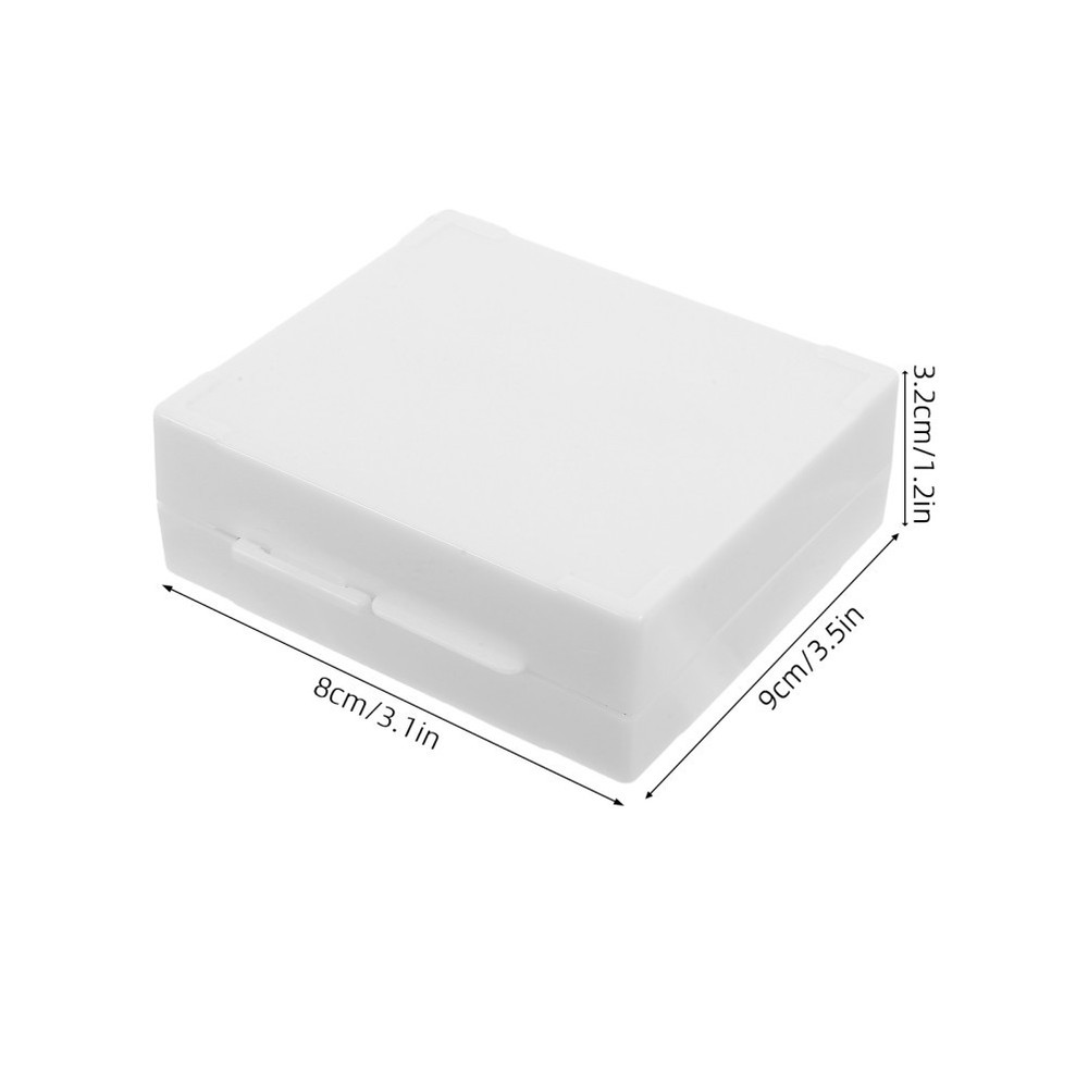 Plastic Slide Storage Box: 25 Slots Laboratory Microscope Slide Holder -