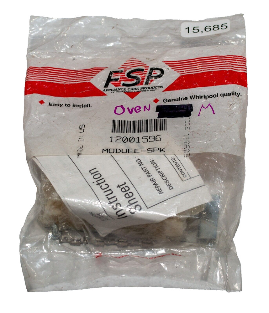 Whirlpool 12001596 Range Spark Module Kit
