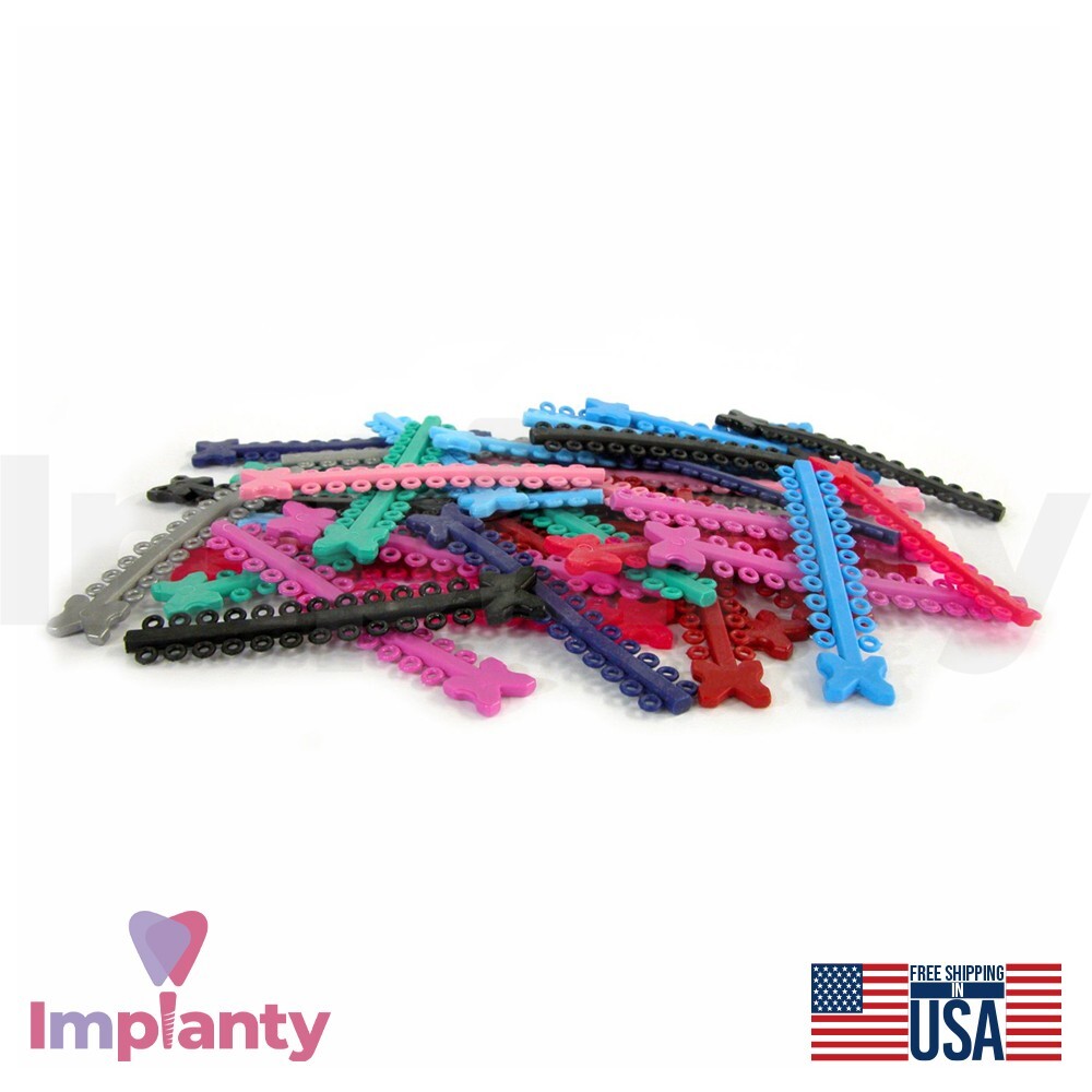 Morelli Polyurethane Elastic Ligature Modules Assorted Colors 1000pcs