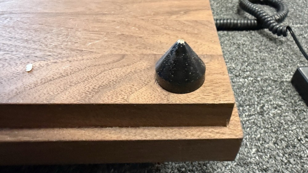 Walnut Speaker Isolation Plinth Audiophile Vibration Control Base Footed