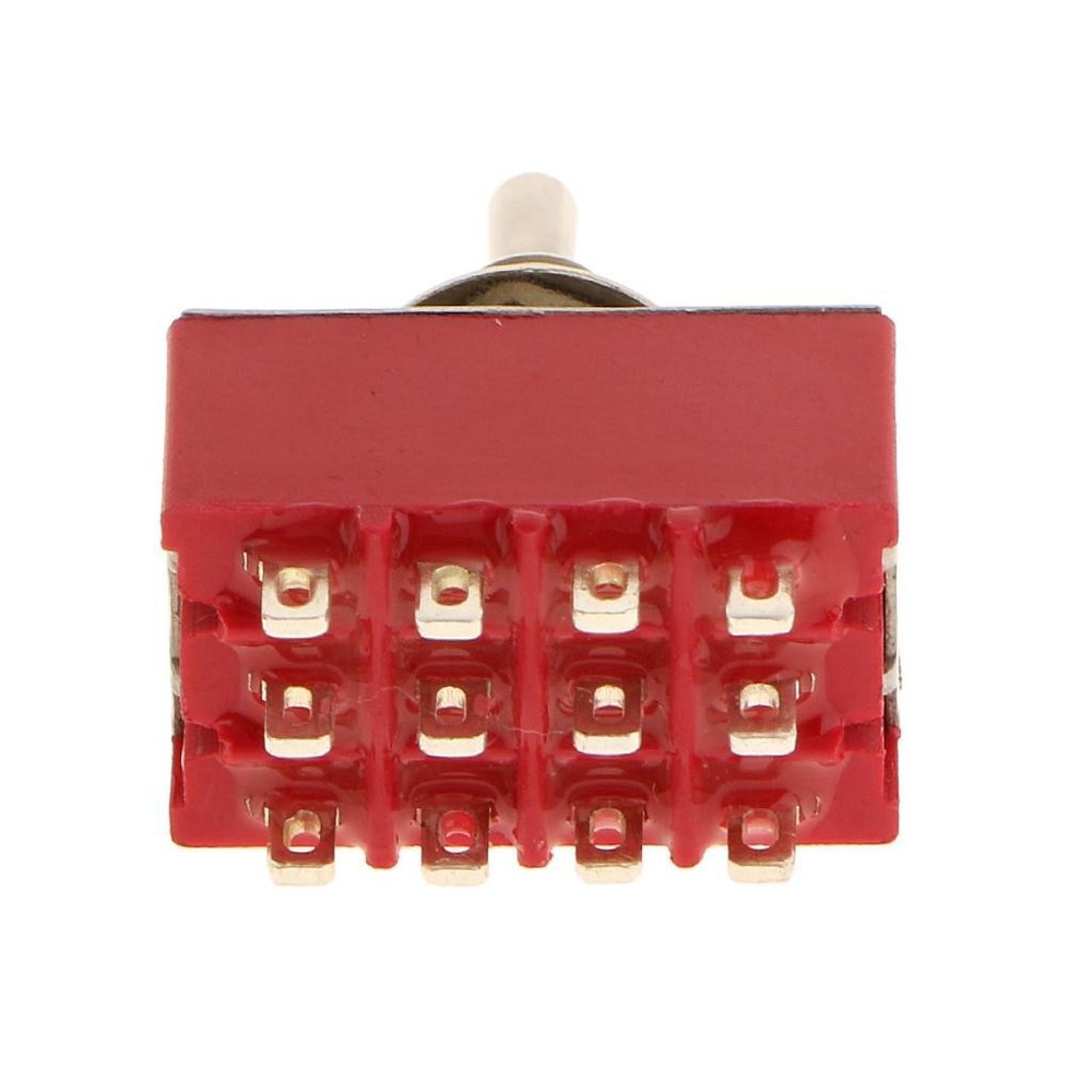 5x Toggle Switch on / on PDT + 12-pin Round Handle