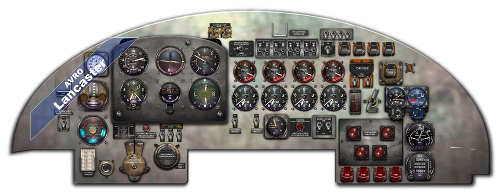 AVRO LANCASTER COCKPIT instrument panel CDkit