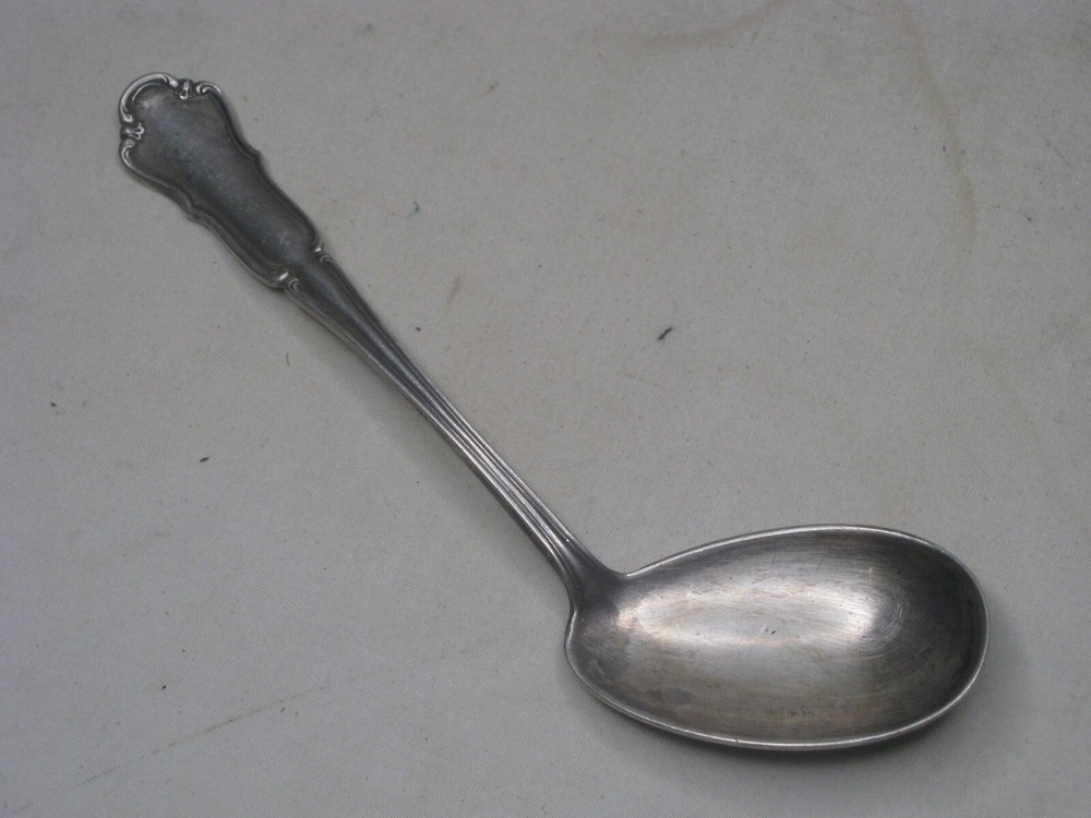 vintage antique 800 silver offset angle spoon disabled serving teaspoon